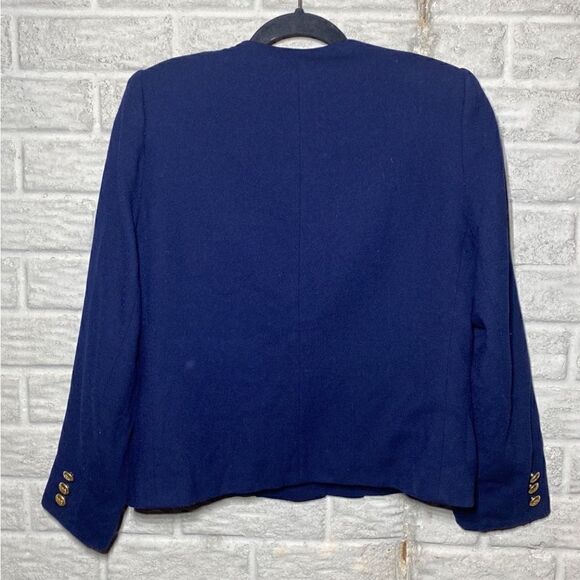 ⭐️Herbert Grossman Navy blue Jacket Women's Size Large - Picture 5 of 7